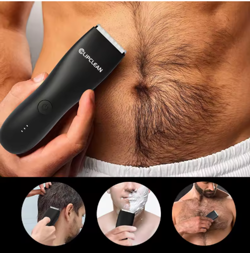 Professional Mustache Ear Facial Cutting Hair Clippers Groomer Cordless Groin Hair Trimmer for Men