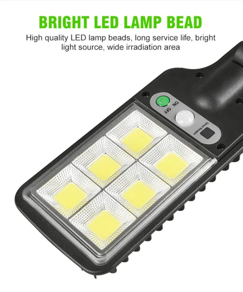 Wall-Mounted Human Induction Motion Sensor Solar Lights Outdoor Street With Remote Control