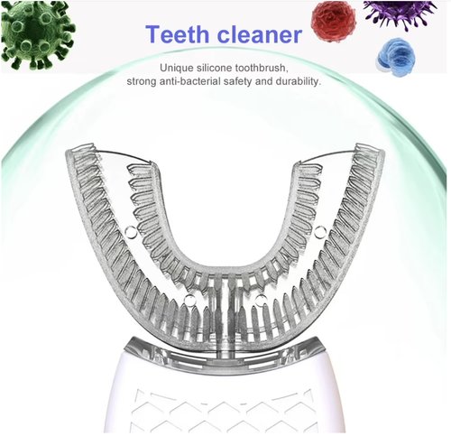 IPX7 Waterproof Blue Light USB Rechargeable Toothbrush Electric U Type Automatic Sonic Electric Teeth Whitening Toothbrush