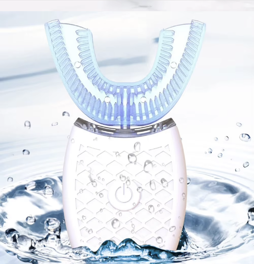 IPX7 Waterproof Blue Light USB Rechargeable Toothbrush Electric U Type Automatic Sonic Electric Teeth Whitening Toothbrush