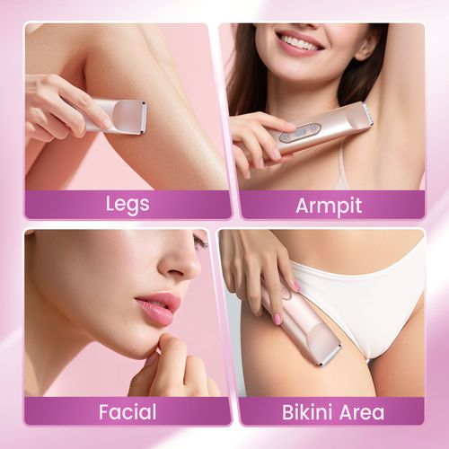 Electric Trimmer for Women Three Shaver for Facial Bikini Body Hair Removal Portable Mini Bikini Shaver for Household Use