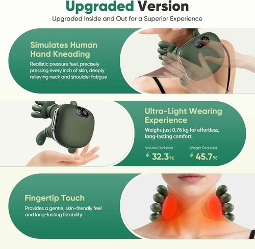 2026 Newly Upgraded Version Hot Compress to Relieve Shoulder and Neck Pain Mini Portable Home Massage