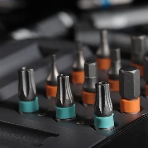 Kingsdun 24-in-1 Multifunctional Ratchet Screwdriver Set Magnetic DIY Tool Kit Steel OEM Customizable Hot Selling Box Packaging