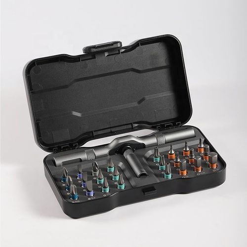 Kingsdun 24-in-1 Multifunctional Ratchet Screwdriver Set Magnetic DIY Tool Kit Steel OEM Customizable Hot Selling Box Packaging