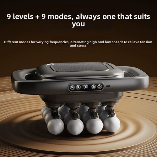 8 Head Fascia Body Massage Gun Portable Percussion Therapy Fascial Gun for Waist Back Leg Deep Massage Whole Body
