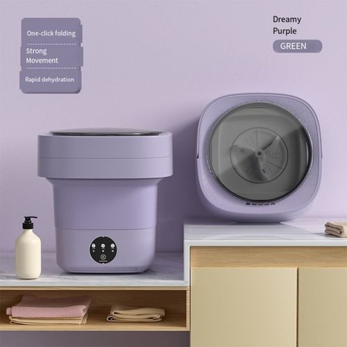 Fully-automatic Electric Underwear Socks Mini Foldable Tub Laundry Washer Portable Front Folding Washing Machine