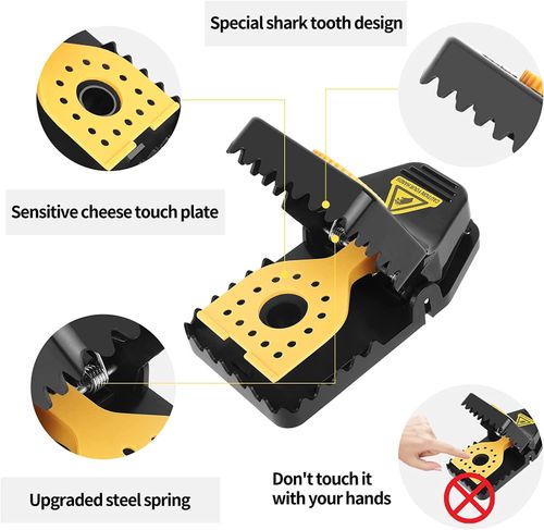 BUY 1 GET 4 RAT TRAPS! 🐭 New Design Hot Sale Rat Snap Trap Large Mouse Trap Plastic Rodent Killer for Home and Garden Use
