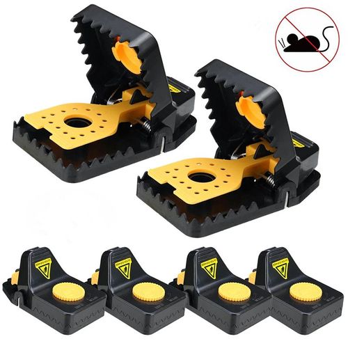 BUY 1 GET 4 RAT TRAPS! 🐭 New Design Hot Sale Rat Snap Trap Large Mouse Trap Plastic Rodent Killer for Home and Garden Use