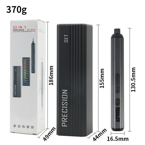 OEM 52-in-1 Rechargeable Lithium Battery Mini Precision Electric Screwdriver Set Plastic Magnetic Tip for Household Phone Laptop