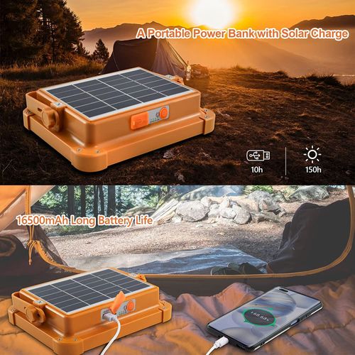 Work Light Camping Fishing Lanterns Emergency Lights Rechargeable Outdoor Waterproof Led Solar Flood Lights