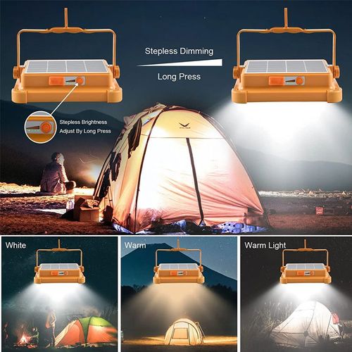Work Light Camping Fishing Lanterns Emergency Lights Rechargeable Outdoor Waterproof Led Solar Flood Lights