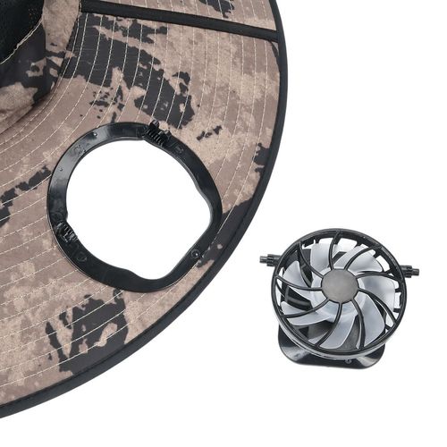 New Style Popular Cooling UV Protection Summer Outdoor Work Sun Protection Hat Solar Fan Hat With Two Solar Fans