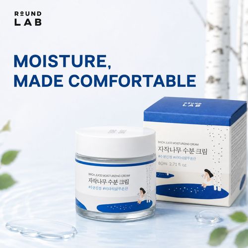 Round Lab Birch Juice Moisturizing Cream 80ml – Hydrating & Skin Barri