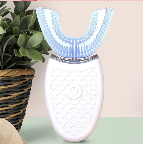 IPX7 Waterproof Blue Light USB Rechargeable Toothbrush Electric U Type Automatic Sonic Electric Teeth Whitening Toothbrush