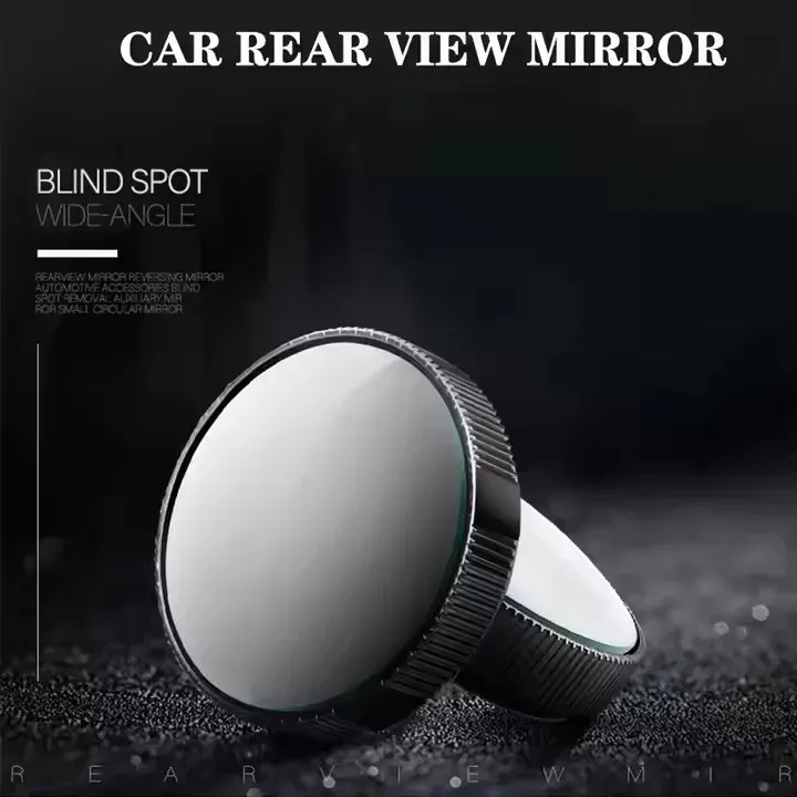 Car Rearview Mirror HD Blind Spot Mirrors 360-Degree Wide Angle Car Round Convex Mirror Adjustable With Screw Sucker