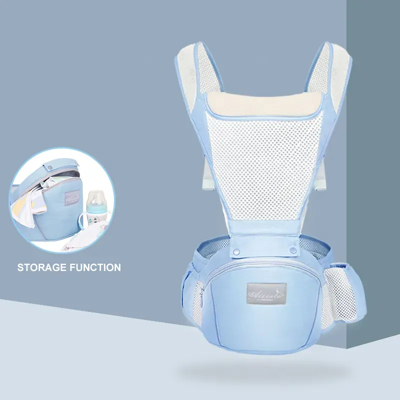 Before and After Kangaroo Bag Accessories Cotton Baby Carrier Ergonomic Infant Waist Stool Newborn to Toddler Multi-use