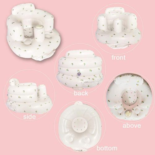 Popular Cartoon Design Baby Inflatable Seat Pvc Folding Baby Chair Learning Chair Baby Inflatable Chair for Sitting up