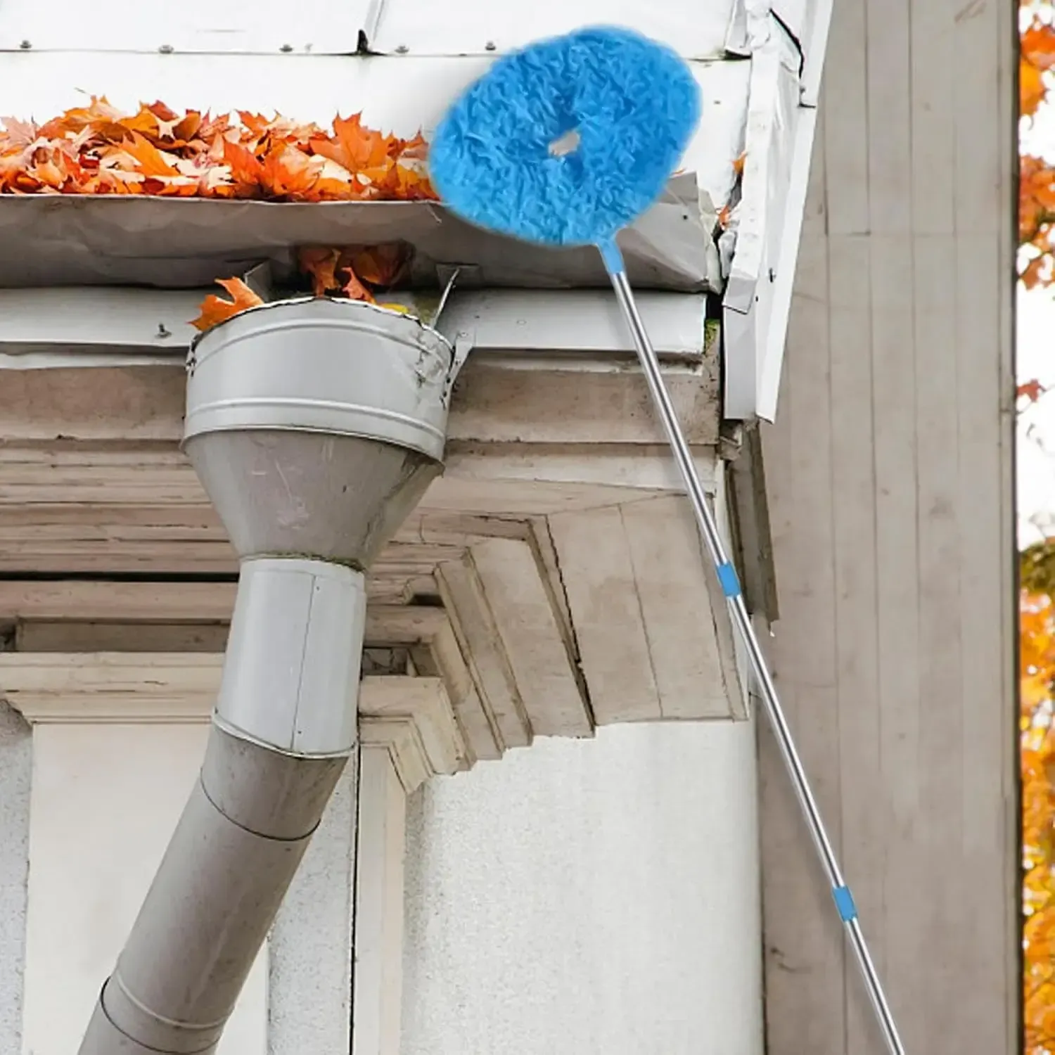 Ceiling Fan Blade Cleaner Reusable Microfiber Ceiling Fan Duster with Extension Pole