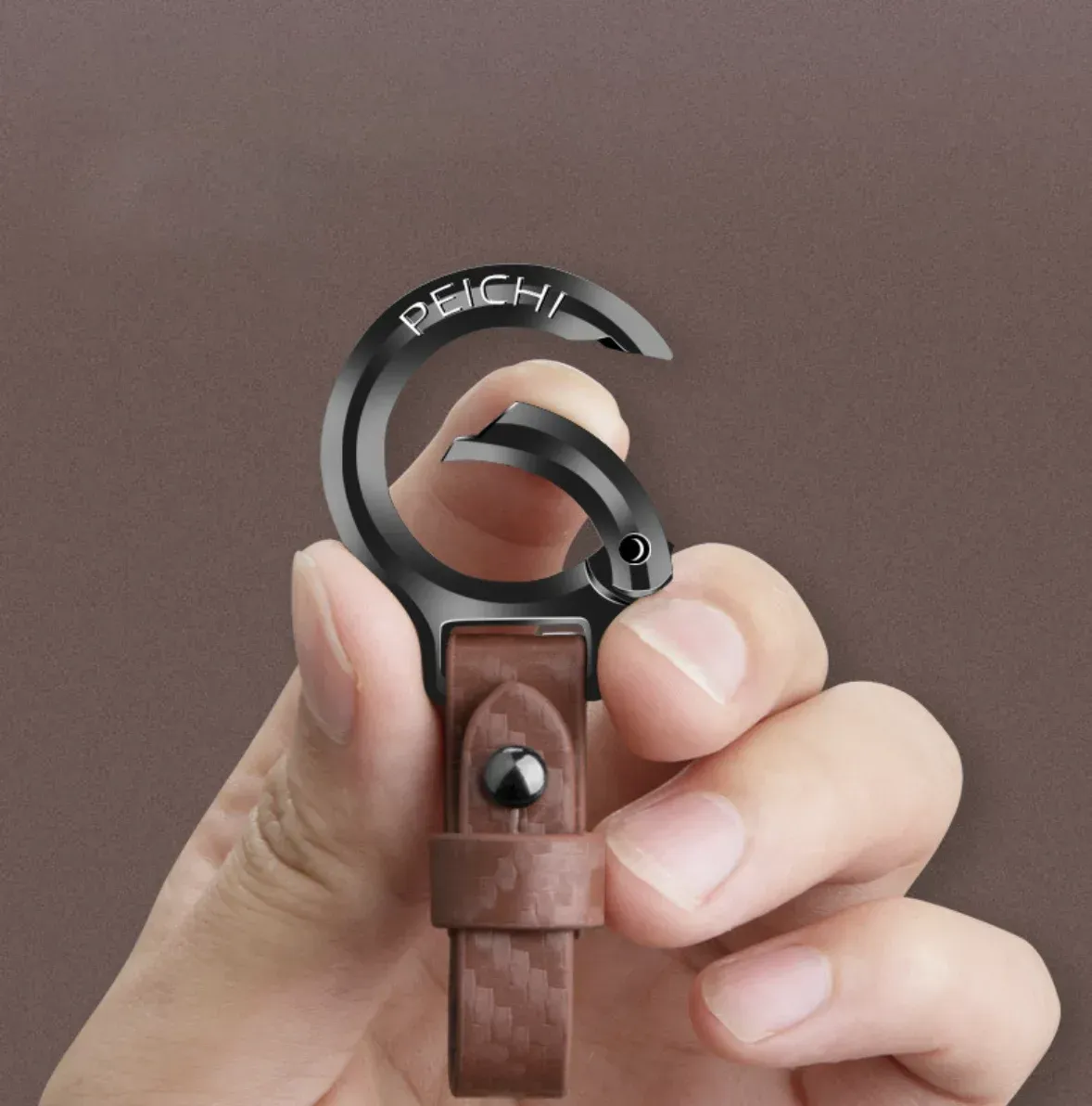 Titanium Car Key Chain Creative Shape Super Light Carbine Men Women Key Chains Titanium for Key Ring Holder