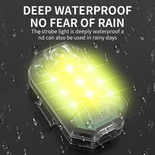 Wireless Remote Control LED Flashing Light for Cars, Motorcycles, Bikes, Drones, Scooters - Anti-Collision Warning Light, Customizable LED Flasher for Night Use