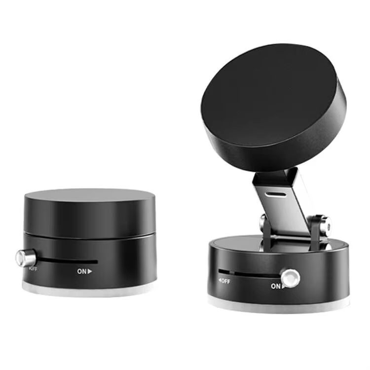 2025 360° Adjustable ABS Car Phone Mount - Magnetic Vacuum Suction Cup Holder, Universal for All Phones, Rotatable Stable Glass Dashboard Windshield Stand, Portable Mini Stretchable Navigation Phone Holder