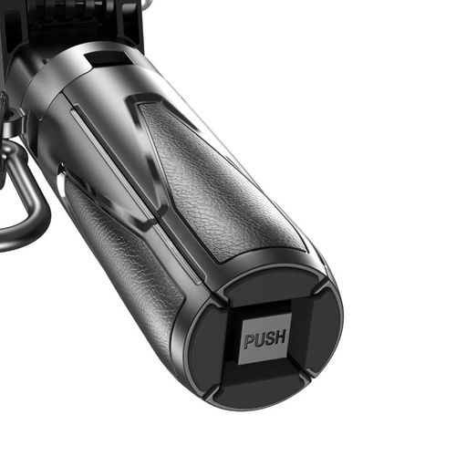 4-Section Extendable Aluminum Alloy Selfie Stick Tripod with Bluetooth Remote, Keychain Lanyard, Rotating Handle, Detachable Phone Holder, and Rotating Feet Support