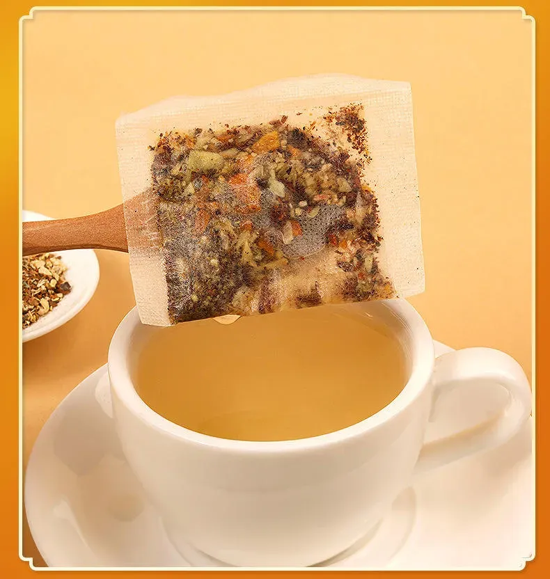 100% Natural Turmeric Cinnamon Flavor Tea Caffeine-Free and Additive-Free for Improved Digestion