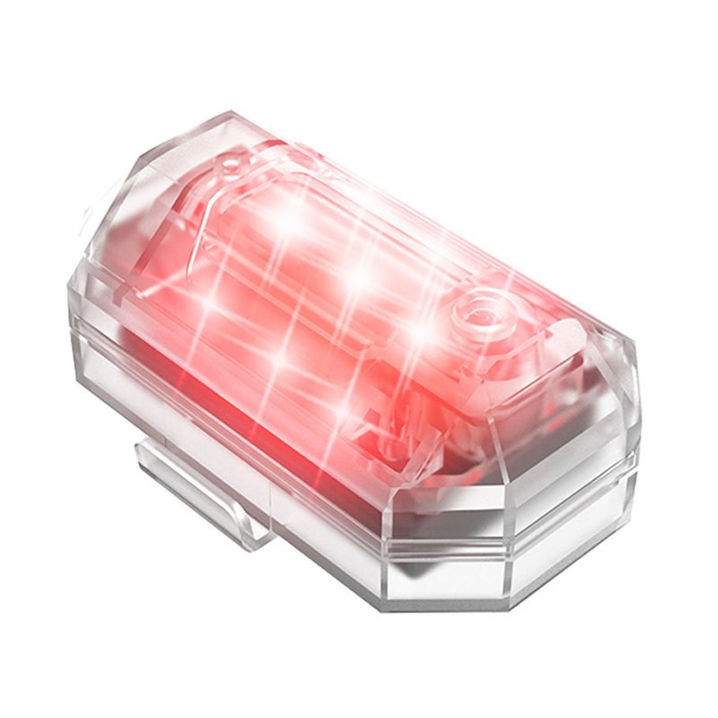 Wireless Remote Control LED Flashing Light for Cars, Motorcycles, Bikes, Drones, Scooters - Anti-Collision Warning Light, Customizable LED Flasher for Night Use