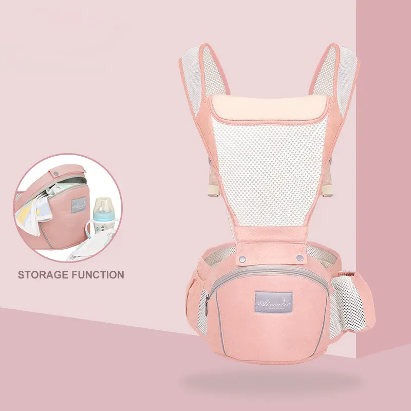 Before and After Kangaroo Bag Accessories Cotton Baby Carrier Ergonomic Infant Waist Stool Newborn to Toddler Multi-use