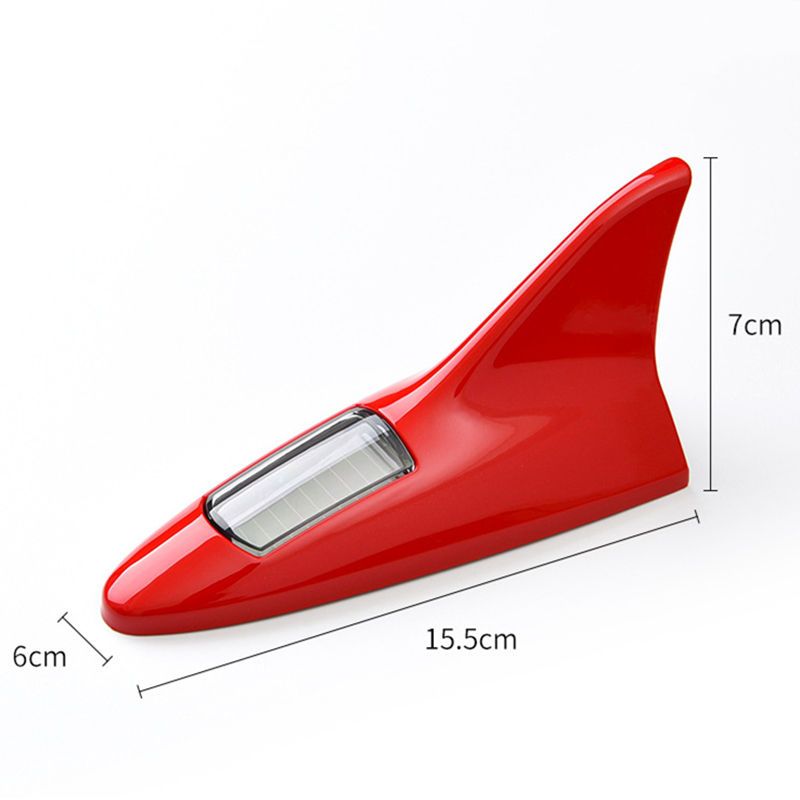 2025 Carbon Fiber Car Antenna with Solar LED, Signal Booster & Safety Tail Light