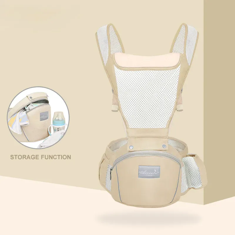 Before and After Kangaroo Bag Accessories Cotton Baby Carrier Ergonomic Infant Waist Stool Newborn to Toddler Multi-use