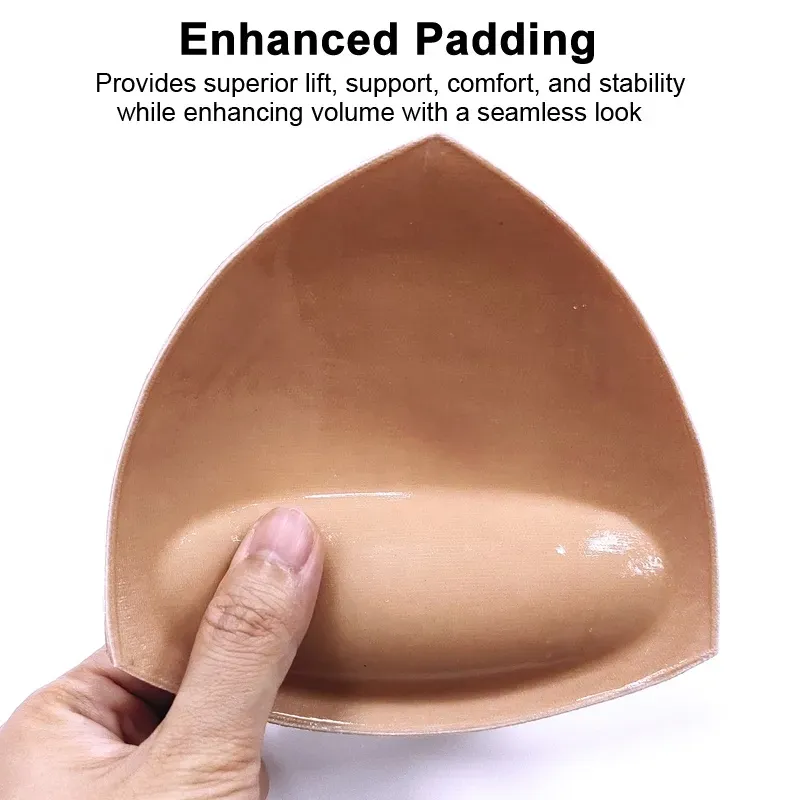 High Quality Thicken Push up Bra Pad Soft Sponge Breathable Strong Sticky Reusable Bra Pads Dark