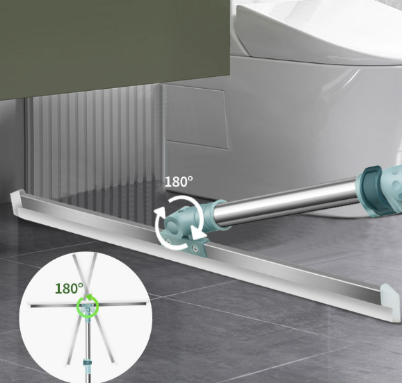 Scraper for Cleaning Floors Multifunctional Magic Broom Retractable Stainless Steel Silicone Magic Cleaning Brush