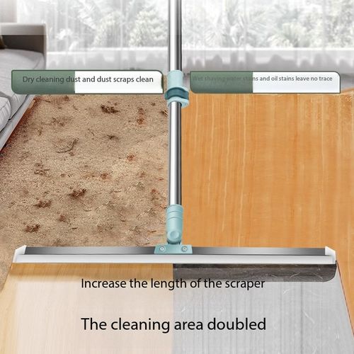 Scraper for Cleaning Floors Multifunctional Magic Broom Retractable Stainless Steel Silicone Magic Cleaning Brush