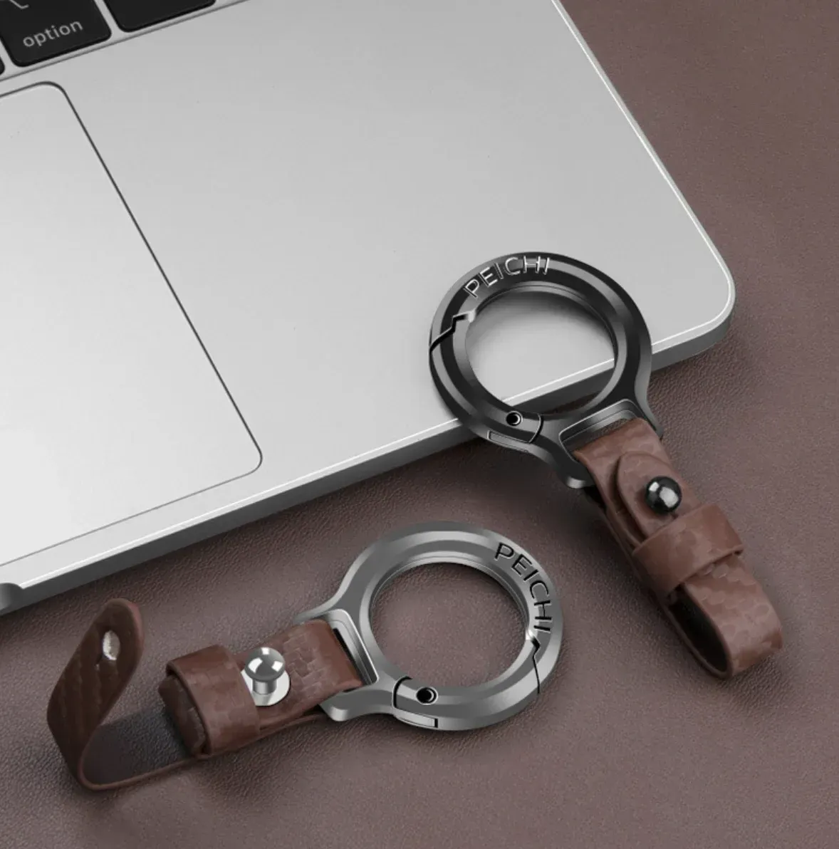 Titanium Car Key Chain Creative Shape Super Light Carbine Men Women Key Chains Titanium for Key Ring Holder