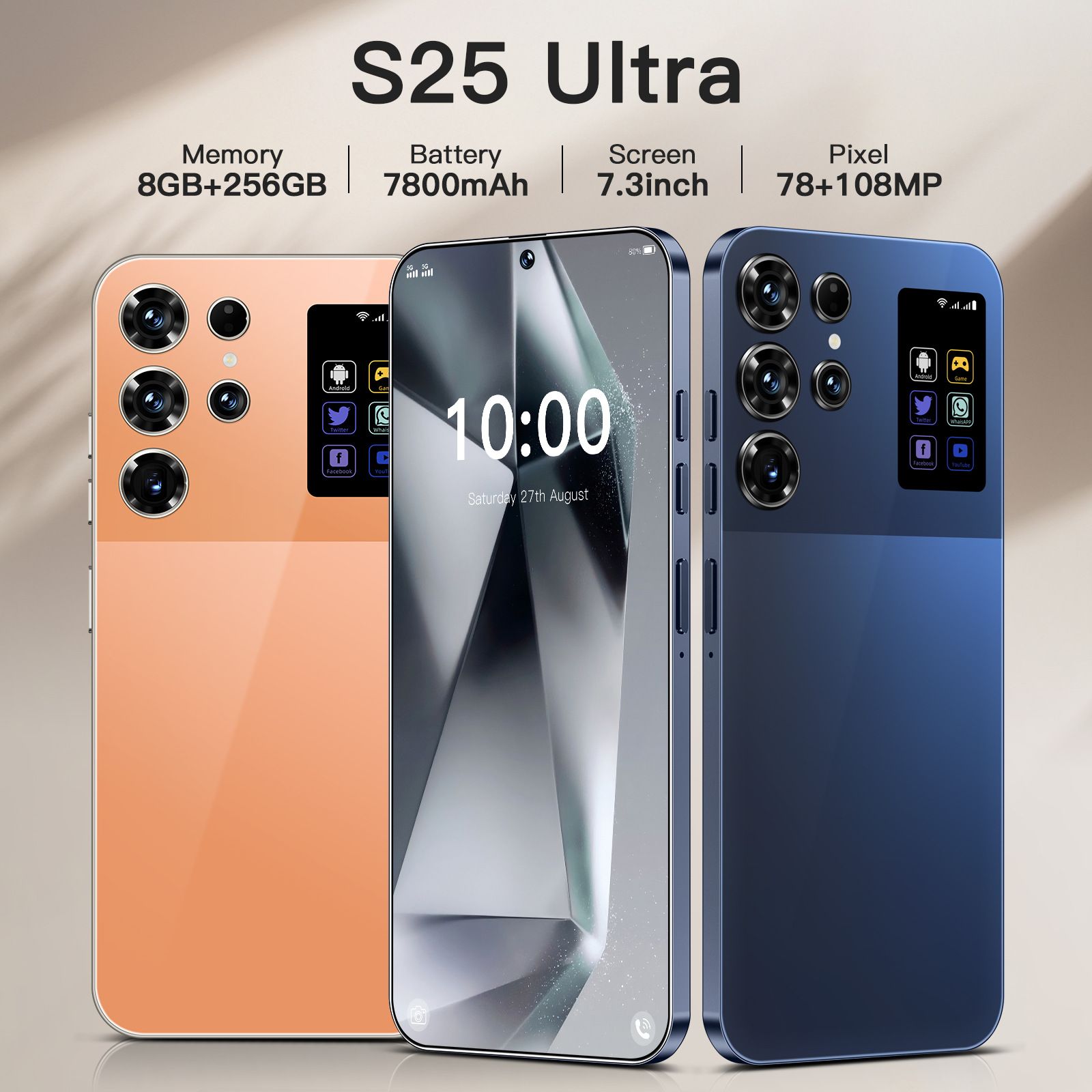 SONA S26 7800mAh 8GB+256GB 78mp+108mp