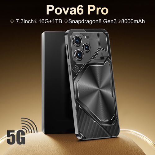 Pova6 Pro Android 8000mmAh battery big storage smartphone