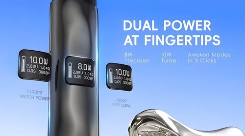 E-cigarette comes with the top English configuration and three Settings for adjustment