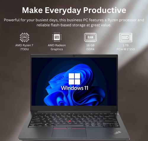 95% new and used Lenovo laptops E14
