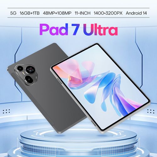 Pad7 Ultra Tablet Computer 11-Inch Android Smart Tablet 16GB + 1TB Supports  SIM Card