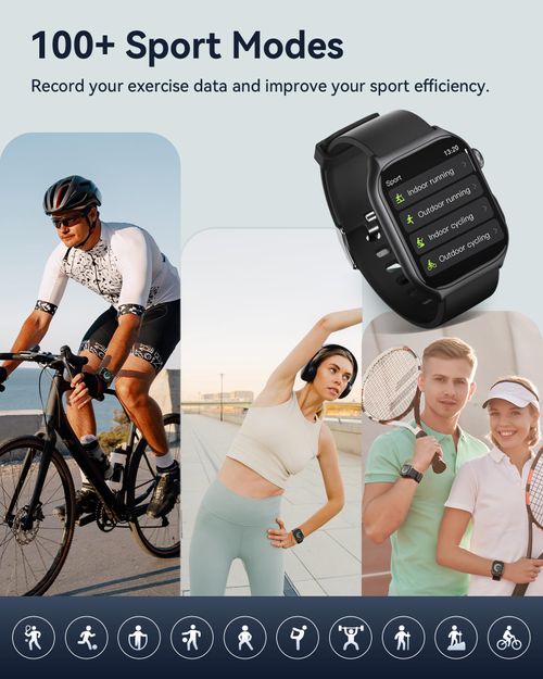 New Watch GTS7 Pro Sport  Big Screen Smart Watches （black）