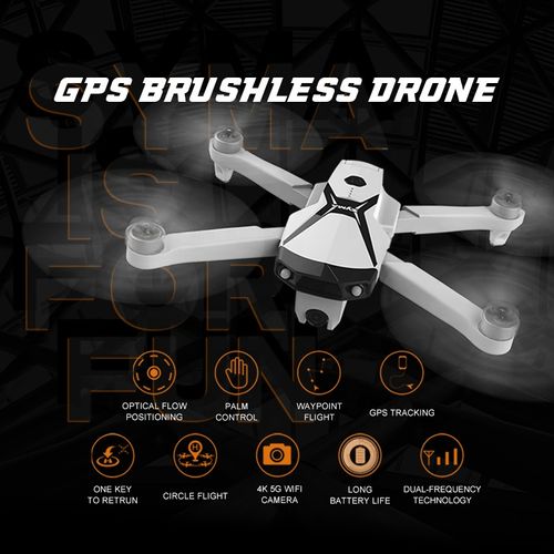 A drone equipped with a 4K camera and a GPS system for adults, capable of remote operation.