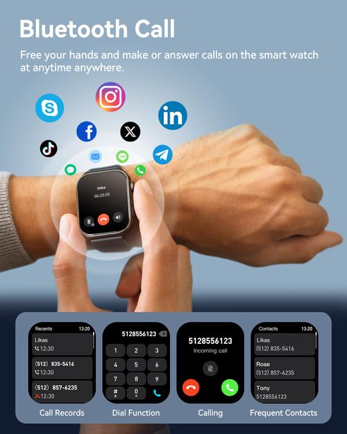 New Watch GTS7 Pro Sport  Big Screen Smart Watches （black）