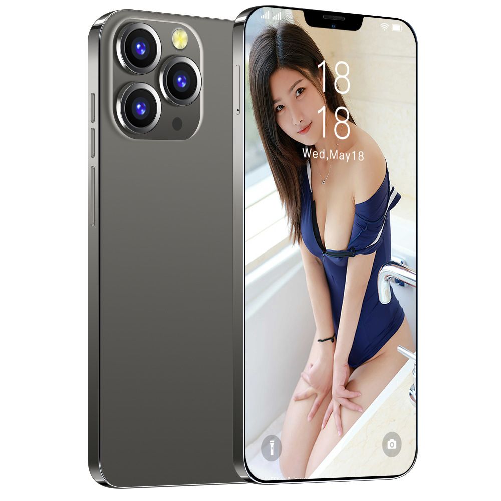 i13Pro MAX smartphone 6.7 inch display( It will be sent in black by default.)