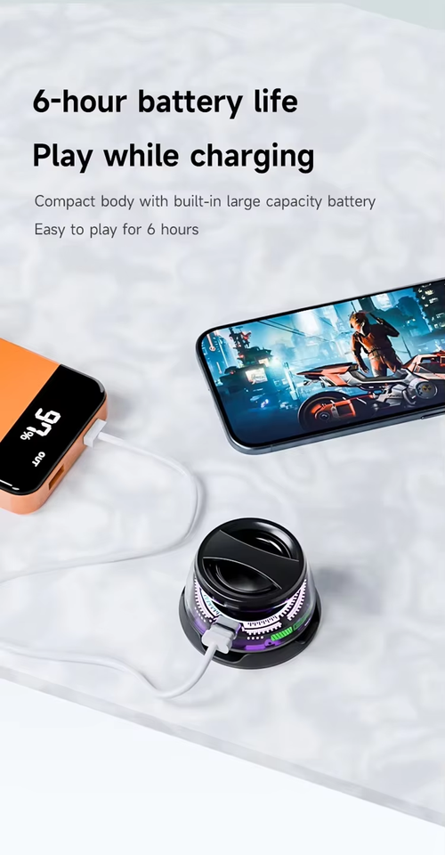 Magnetic Bluetooth speaker with colorful RGB lighting,suitable for outdoor use