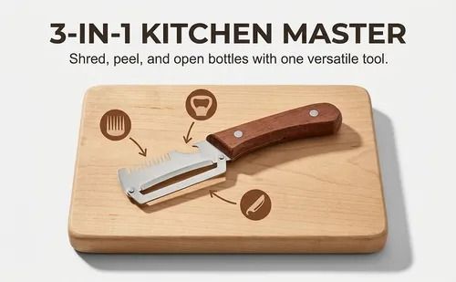 🔥Hot Seller🔥 COD！ Multifunctional Peeler: Stainless Steel Fruit and Vegetable Peeler, Sharp Potato Peeler, Scraper, Household Kitchen Tool