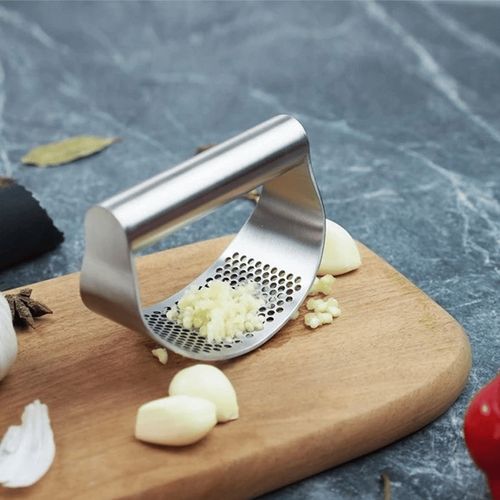 🔥Hot Seller🔥 COD！  Stainless Steel Garlic Press, Heavy-Duty Version: Garlic Clamp, Home Garlic Grinder, Garlic Paste Maker, Garlic Mortar, Kitchen
