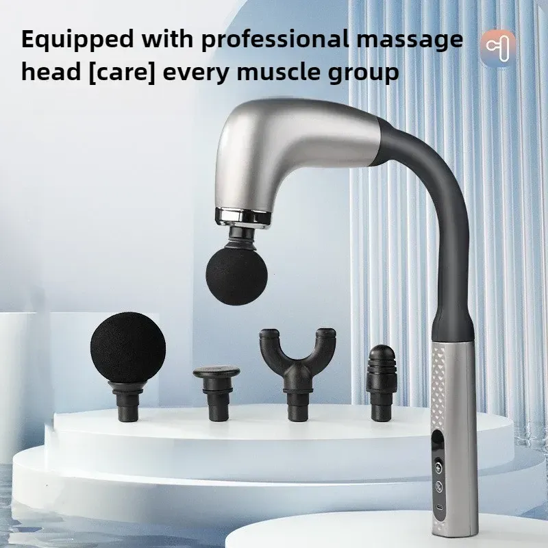 Fascia Gun with Extended Handle and Elbows