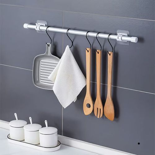 Nail-Free Adjustable Curtain Rod Hooks（10 pcs）