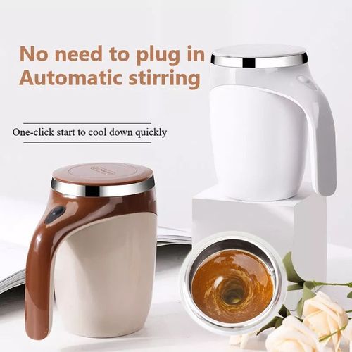 Portable Rechargeable Self-Stirring Mug – Magnetic Coffee & Drink Mixer Cup